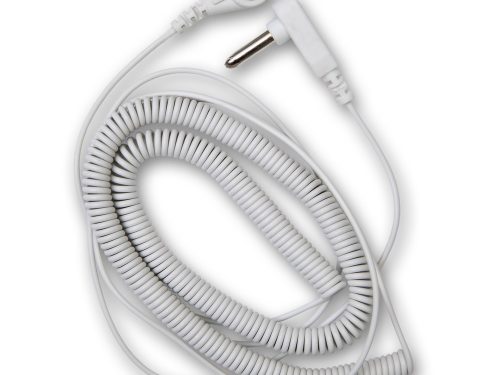 Spiral-Erdungskabel mit Druckknopf, Länge 4,50m